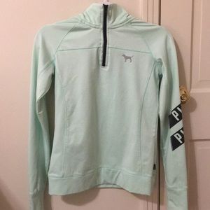 Victoria’s Secret PINK Mint Half Zip